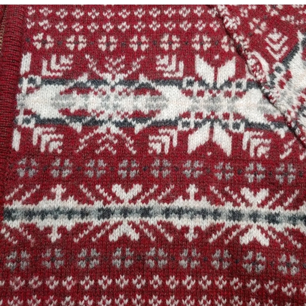 Woolrich Raglan Sweater Holiday Ruby Heather Lamb… - image 7